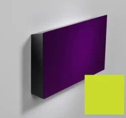 Förvaringsbox skrivtavla glas, Svart/Lime
