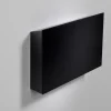 Förvaringsbox skrivtavla glas, svart/svart