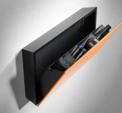 Förvaringsbox skrivtavla glas, Svart/Grafitgrå