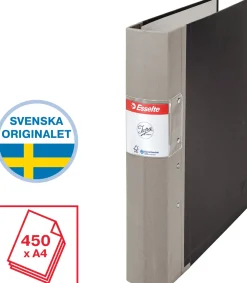 Gaffelpärm JOPA A4 Trärygg Grå, 60mm