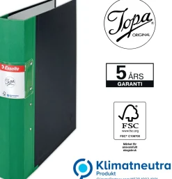 Gaffelpärm JOPA A4 Trärygg Ljusgrön, 60mm