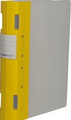 Gaffelpärm Plast KEBAErgo A4 Gul/Neutral, 55mm
