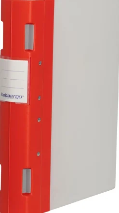 Gaffelpärm Plast KEBAErgo A4 Röd/Neutral, 55mm