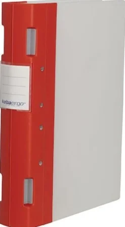 Gaffelpärm Plast KEBAErgo A4 Röd/Neutral, 55mm