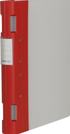 Gaffelpärm Plast KEBAErgo A4 Röd/Neutral, 40mm