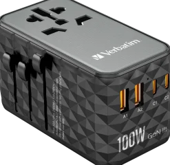 GaN III Universal Travel Adapter UTA-06 PD100W QC 4+