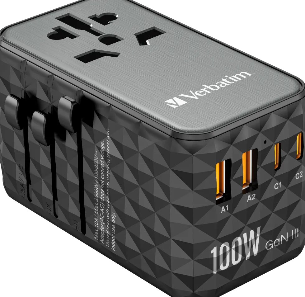 GaN III Universal Travel Adapter UTA-06 PD100W QC 4+