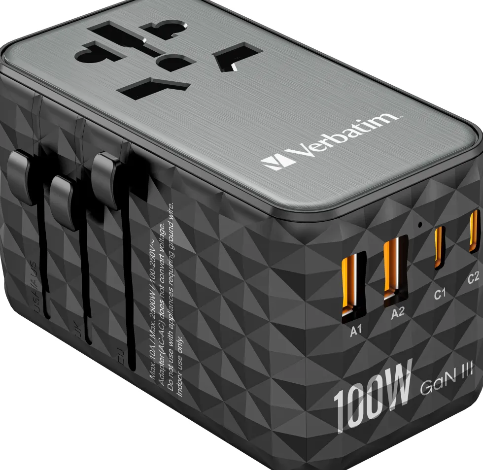 GaN III Universal Travel Adapter UTA-06 PD100W QC 4+