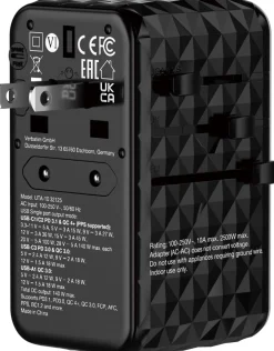 GaN III Universal Travel Adapter UTA-10 2xUSB-C PD140W QC 4+