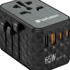 GaN III Universal Travel Adapter UTA-05 PD65W QC 4+