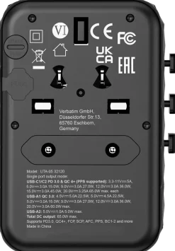 GaN III Universal Travel Adapter UTA-05 PD65W QC 4+