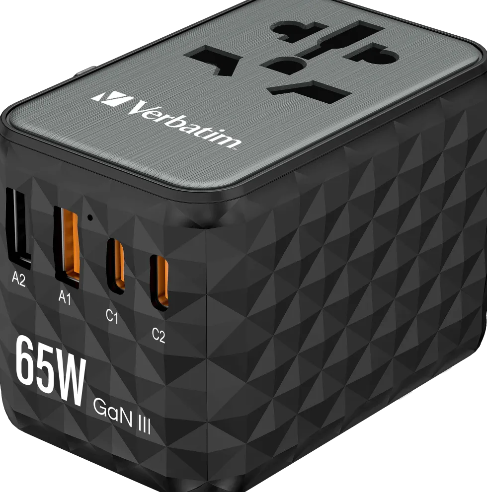 GaN III Universal Travel Adapter UTA-05 PD65W QC 4+