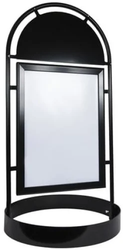 Gatuställ Gotic 70x100 rundfot svart