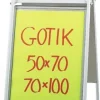 Gatuställ Gotik Vit, 50x70cm