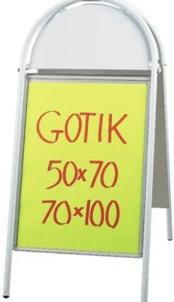 Gatuställ Gotik Vit, 50x70cm