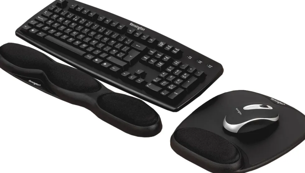 Gelhandledsstöd och musmattor - Handledsstöd svart