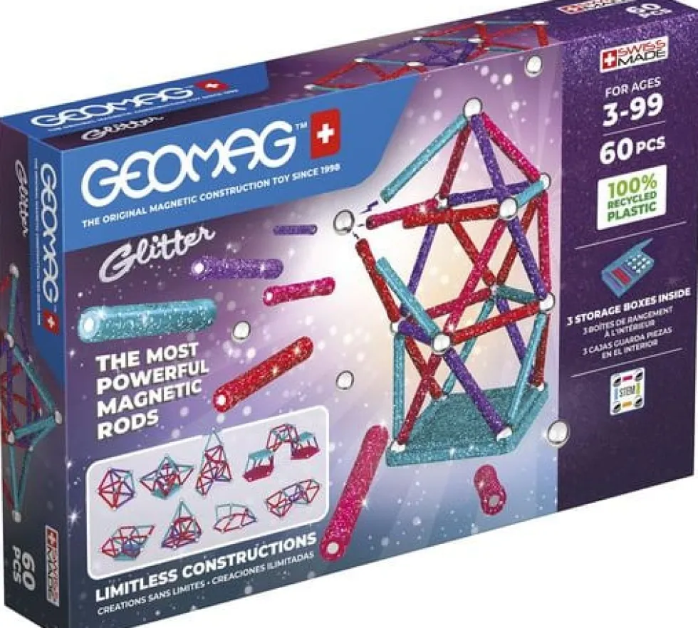GEOMAG glitter 60 delar