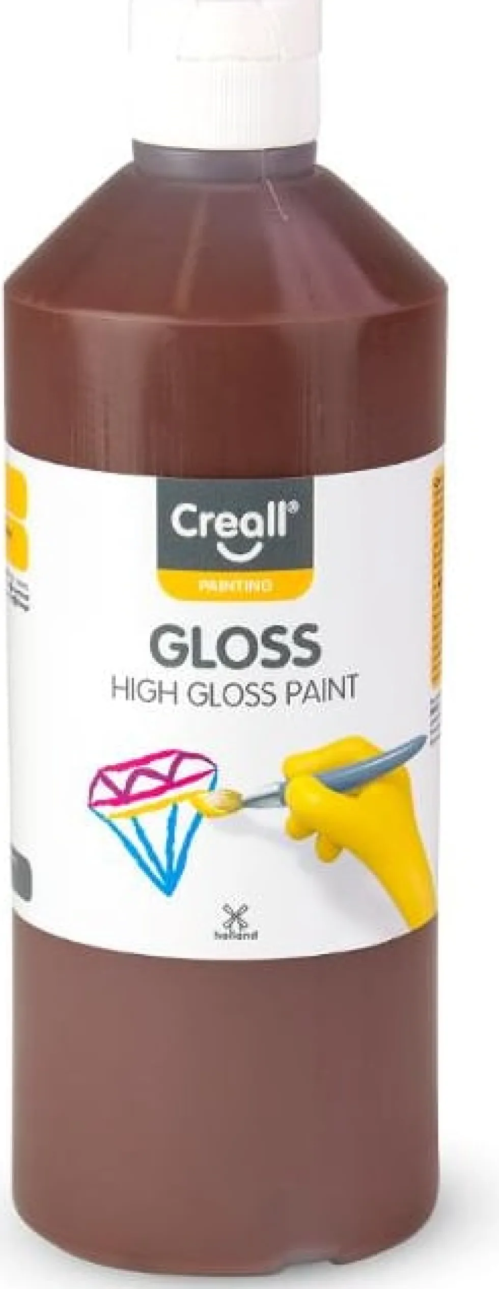 Glansfärg CREALL Gloss 500ml brun