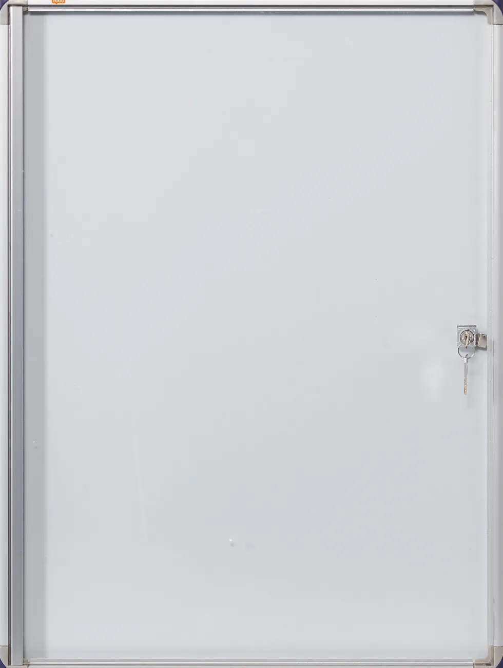 Glasskåp NOBO extra tunt magnetisk 4xA4