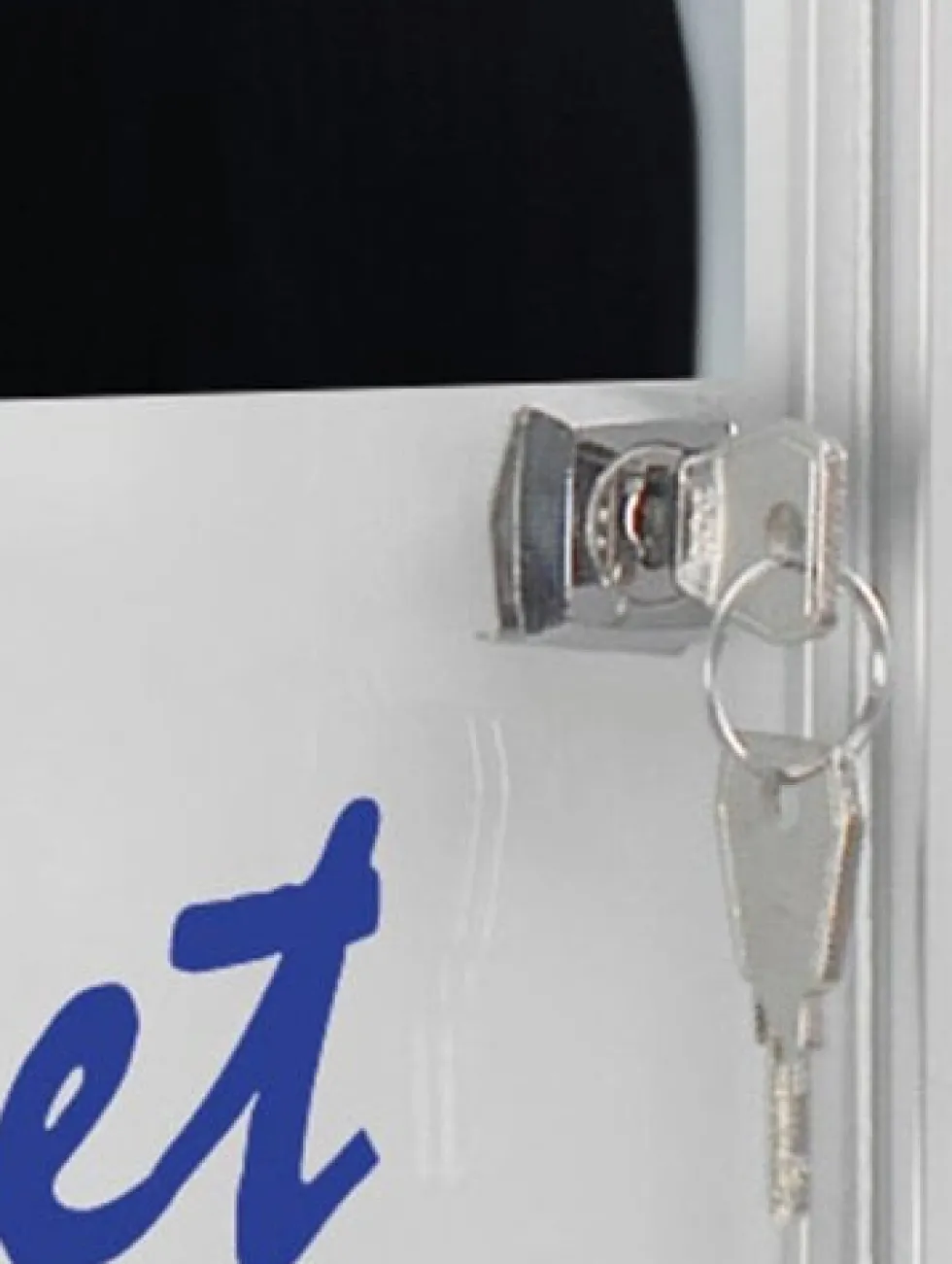 Glasskåp NOBO extra tunt magnetisk 4xA4