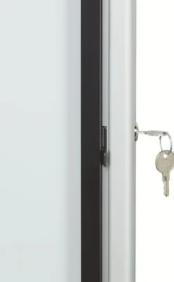 Glasskåp NOBO utomhusbruk magnetisk 9xA4
