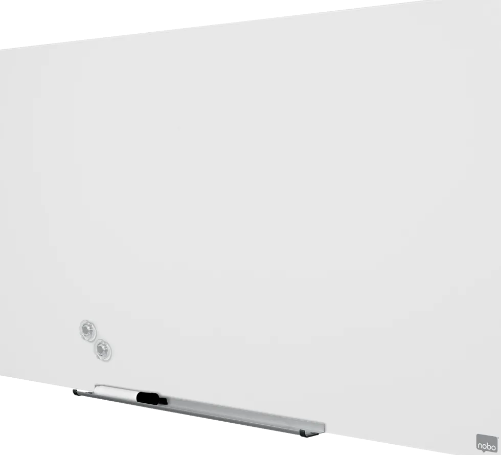 Glastavla NOBO 45" Widescreen vit, 100x56cm