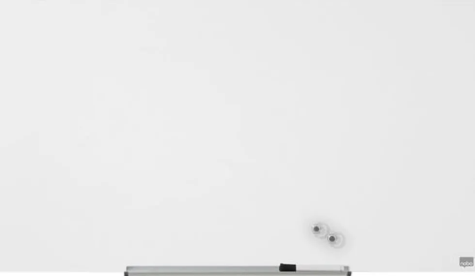 Glastavla NOBO 45" Widescreen vit, 100x56cm