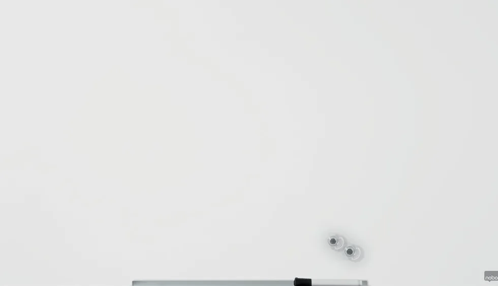 Glastavla NOBO 45" Widescreen vit, 100x56cm