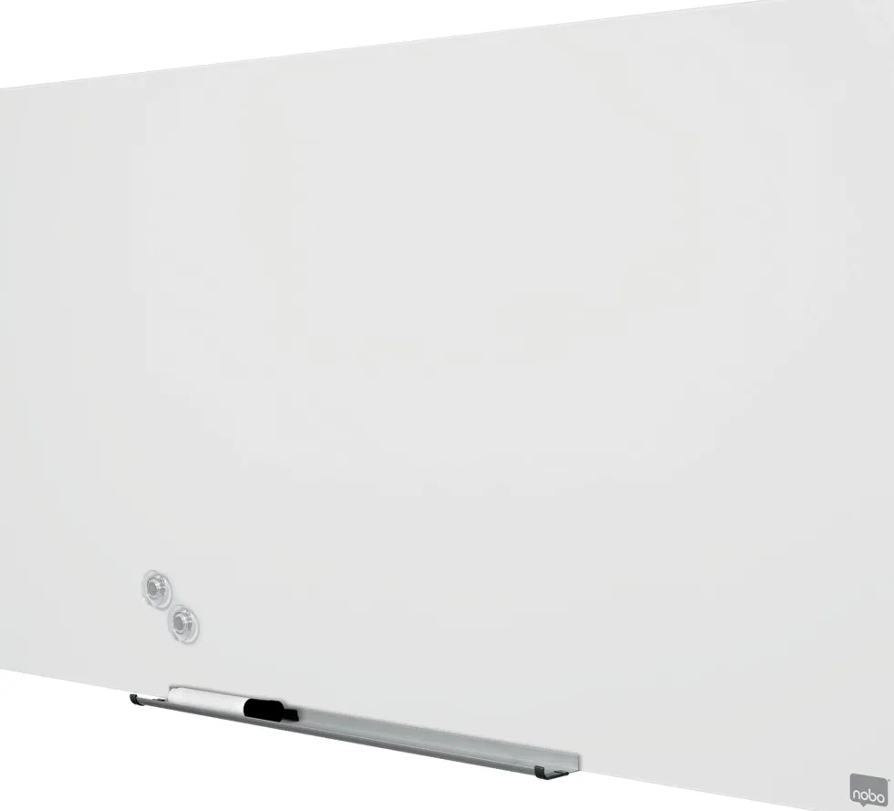 Glastavla NOBO 45" Widescreen vit, 100x56cm