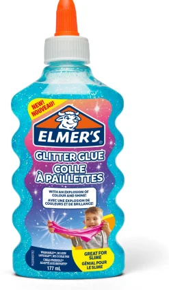 Glitterlim Elmers 177ml blå