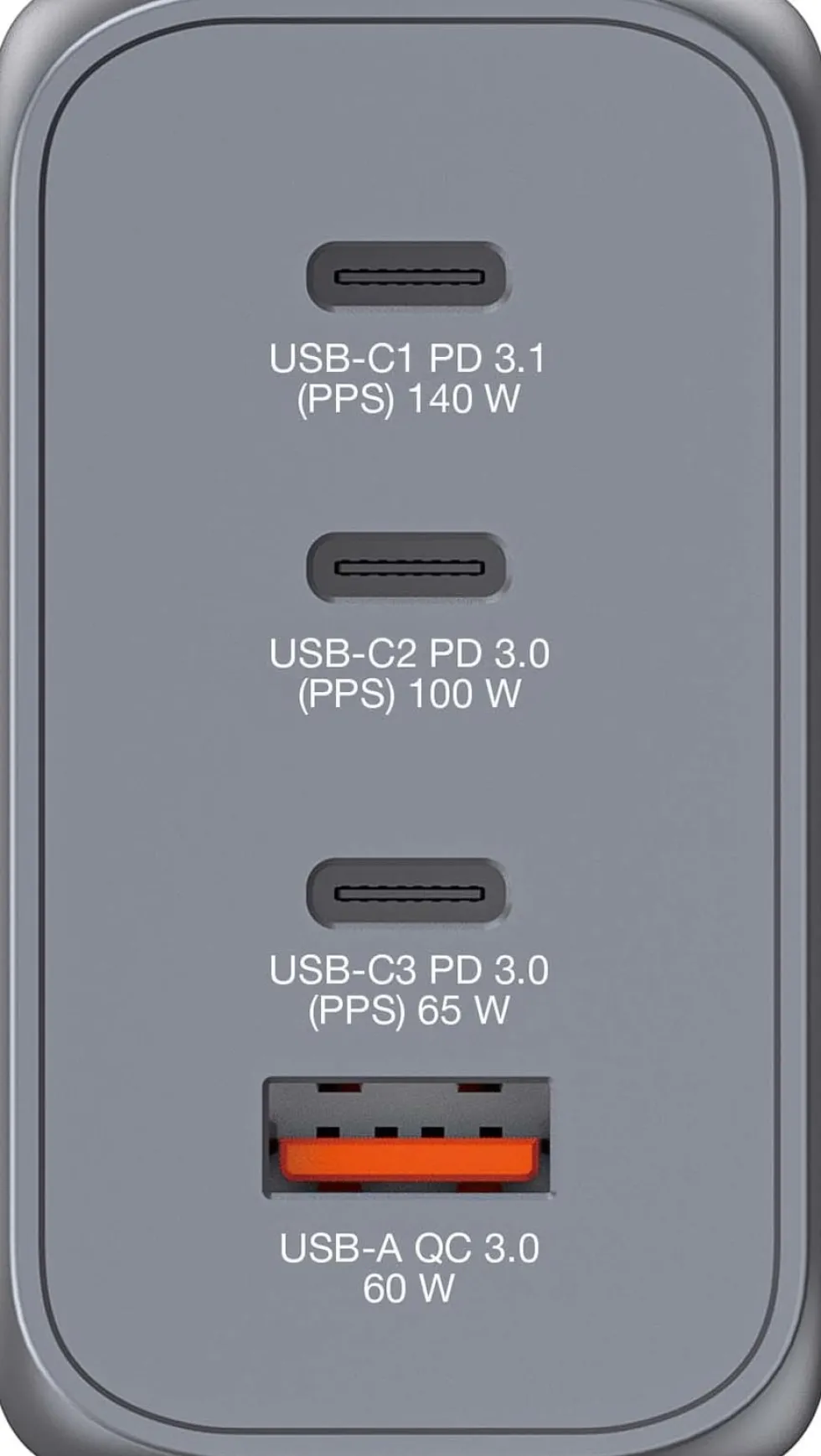GNC-240 GaN Charger 4 Port 240W USB-A/USB-C