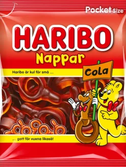 Godis HARIBO Nappar Cola 80g