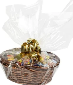 Godis Presentkorg brun inslaget 2,5kg