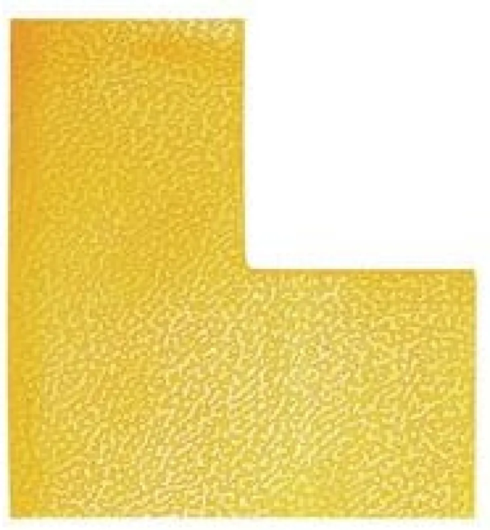 Golvmarkering L-form gul 10/fp