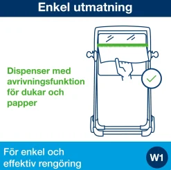 Golvställ Industritork TORK W1, röd/svart