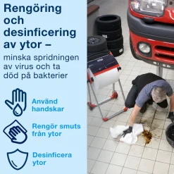 Golvställ Industritork TORK W1, röd/svart
