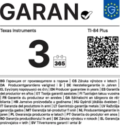 Grafisk Räknare Texas TI-84 Plus, 190x84x22mm