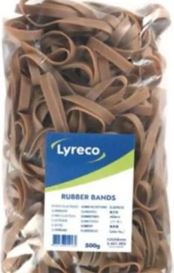 Gummiband LYRECO 125x8mm 500g 200/fp