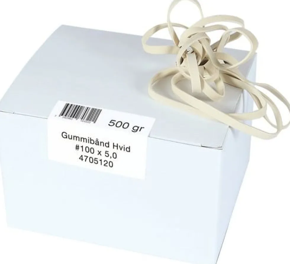 Gummiband 100x5mm 500g vit 415/fp