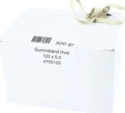 Gummiband 120x5mm 500g vit 345/fp