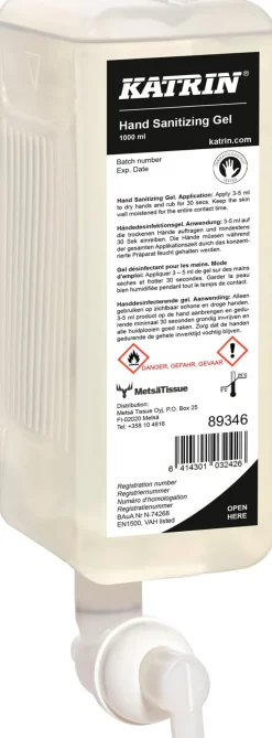 Handdesinfektion KATRIN Gel 1L, 6/fp