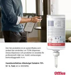 Handdesinfektion TORK Extra S1 Gel 1L
