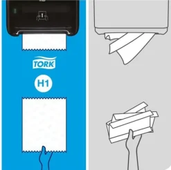Handduk TORK Adv H1 natur 150m