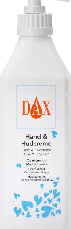 Hand/Hudcreme Dax, oparfymerad, 600ml