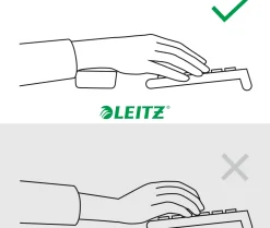 Handledsstöd LEITZ Ergo mörkgrå