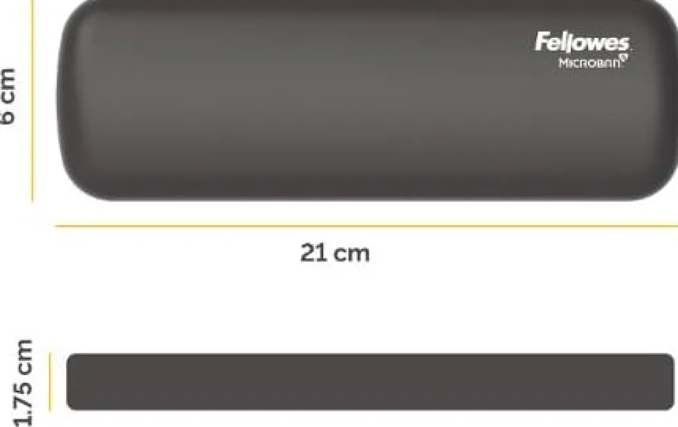 Handledsstöd mus FELLOWES Breyta svart