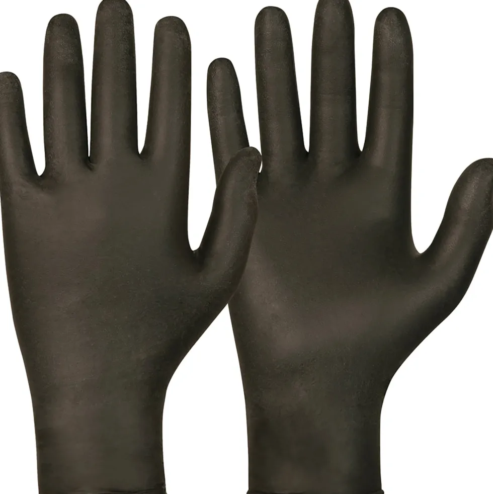 Handske Nitril, svart M 100/fp