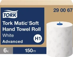 Handtorkrulle TORK Matic Advanced H1, grå dekor, 2-lag, 21cm, 150m