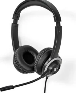 Headset NEDIS CHSTU310BK On-Ear USB-A/C