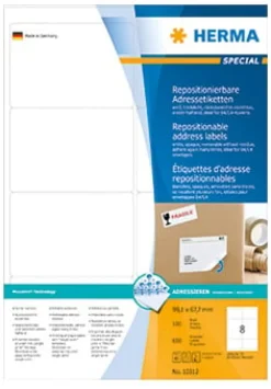 Herma etikett avtagbar 99,1x67,7 (800)